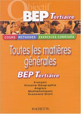 Couverture du produit · Objectif BEP Tertiaire