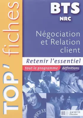 Couverture du produit · Négociation et Relation Client BTS NRC