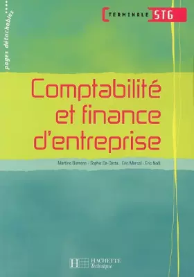 Couverture du produit · Comptabilité et finance d'entreprise Tle STG