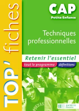 Couverture du produit · Techniques professionnelles CAP Petite enfance: Tome 2