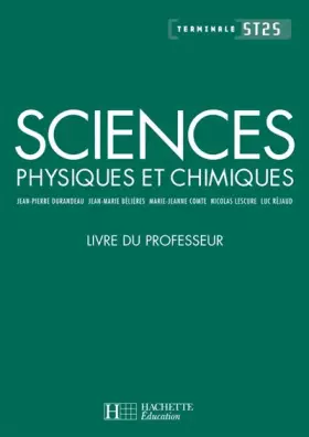 Couverture du produit · Sciences physiques et chimiques Tle ST2S: Livre du professeur