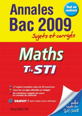 Couverture du produit · Maths Tle STI: Sujets et corrigés