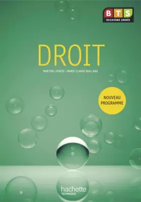 Couverture du produit · Droit, BTS 2e année, Livre de l'élève, éd. 2010
