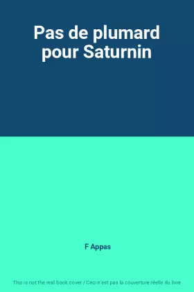 Couverture du produit · Pas de plumard pour Saturnin