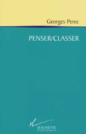 Couverture du produit · Penser/Classer