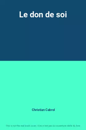 Couverture du produit · Le don de soi