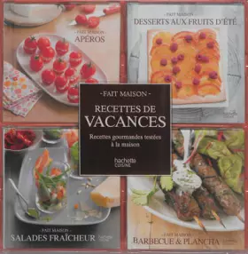 Couverture du produit · Coffret 4 mini livres recettes de vacances