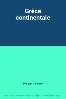 Couverture du produit · Grèce continentale