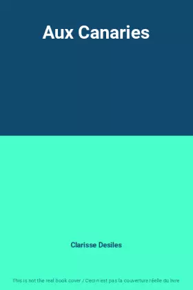 Couverture du produit · Aux Canaries
