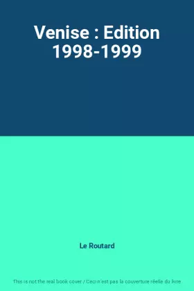 Couverture du produit · Venise : Edition 1998-1999