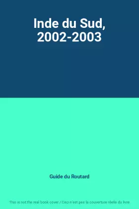 Couverture du produit · Inde du Sud, 2002-2003