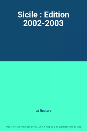 Couverture du produit · Sicile : Edition 2002-2003
