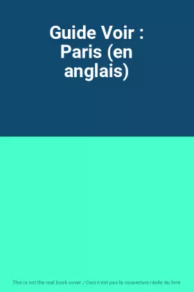 Couverture du produit · Guide Voir : Paris (en anglais)