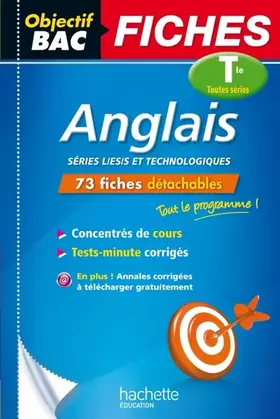 Couverture du produit · Objectif Bac Fiches Détachables Anglais Tle