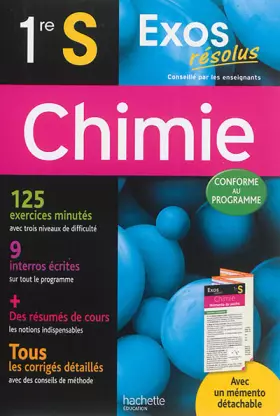 Couverture du produit · Exos Resolus Chimie 1Re S