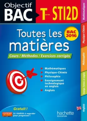 Couverture du produit · Objectif Bac Toutes Les Matieres Term Sti2D
