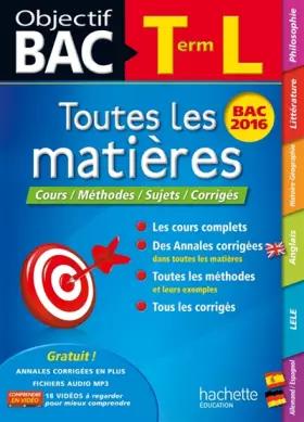 Couverture du produit · Objectif Bac Toutes Les Matieres Term L