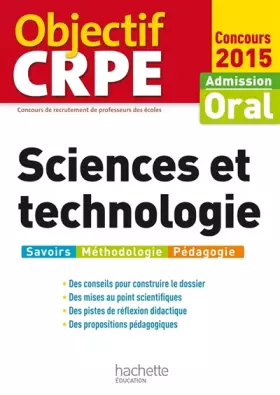 Couverture du produit · Objectif CRPE Sciences et technologie - 2015