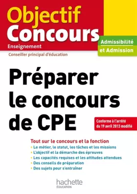 Couverture du produit · Préparer Le Concours De CPE