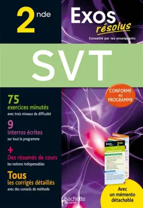 Couverture du produit · Exos résolus - SVT 2nde