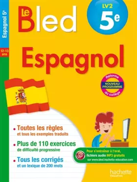 Couverture du produit · Cahier Bled - Espagnol 5e