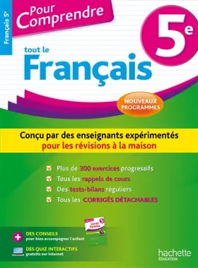 Couverture du produit · Pour Comprendre Français 5e - Nouveau programme 2016