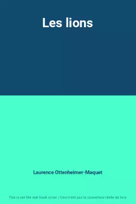 Couverture du produit · Les lions