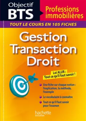 Couverture du produit · Fiches Objectif BTS Professions immobilières