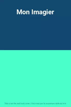 Couverture du produit · Mon Imagier