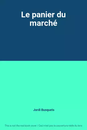 Couverture du produit · Le panier du marché