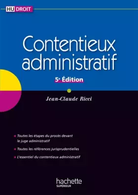 Couverture du produit · Contentieux administratif