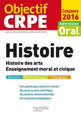 Couverture du produit · Objectif CRPE Histoire - 2016