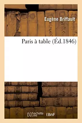 Couverture du produit · Paris à table