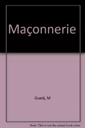 Couverture du produit · Maçonnerie