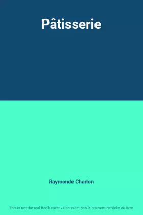 Couverture du produit · Pâtisserie