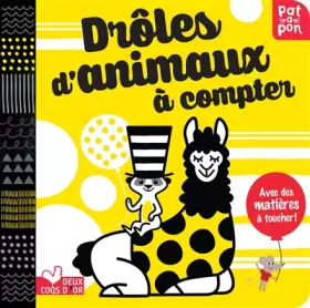 Couverture du produit · Drôles d'animaux à compter - livre animé