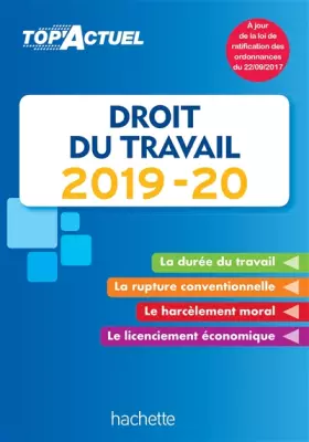 Couverture du produit · Top'Actuel Droit Du Travail 2019-2020