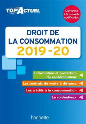 Couverture du produit · Top Actuel Droit de la consommation 2019-2020