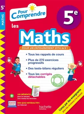 Couverture du produit · Pour Comprendre Maths 5E