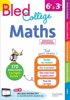 Couverture du produit · Bled Maths Collège