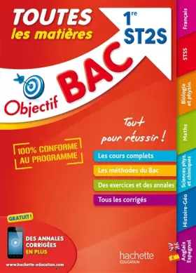 Couverture du produit · Objectif Bac - Toutes les matières 1ère ST2S