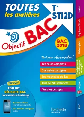 Couverture du produit · Objectif Bac - Toutes les matières - Term STI2D Bac 2018