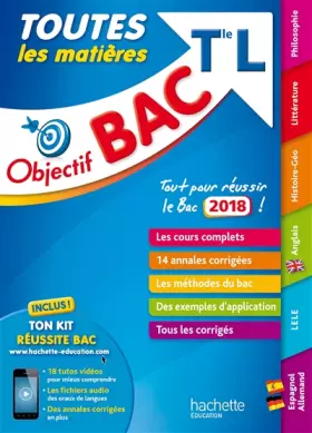 Couverture du produit · Objectif Bac 2018 - Toutes les matières Term L