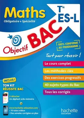 Couverture du produit · Objectif Bac - Maths Term ES/L