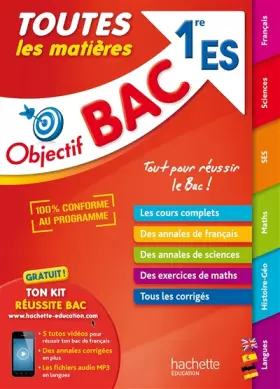 Couverture du produit · Objectif Bac - Toutes les matières 1ère ES