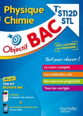 Couverture du produit · Objectif Bac - Physique Chimie term STI2D STL