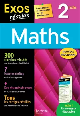 Couverture du produit · Exos Résolus - Maths 2nde