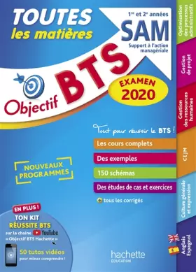 Couverture du produit · Objectif BTS SAM 2020 Toutes les matières