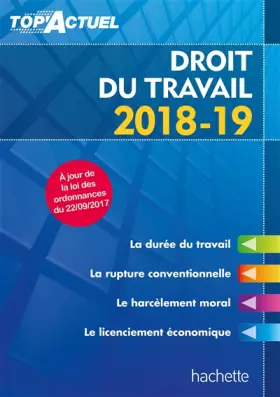Couverture du produit · Top'Actuel Droit Du Travail 2018-2019