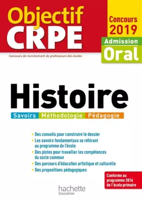 Couverture du produit · Objectif CRPE Histoire 2019
